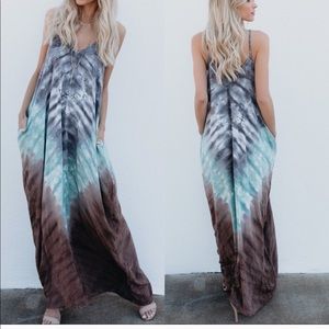 ❤️1 DAY SALE❤️TIE DYE M & M (MOCHA AND MINT MAXI)